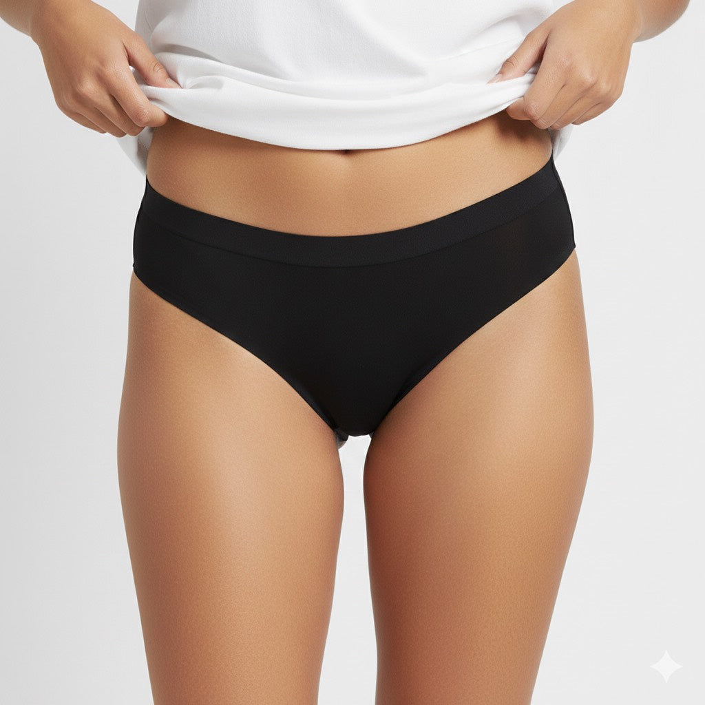 Culotte menstruelle en tissu coton certifié éco-responsable – Séréna
