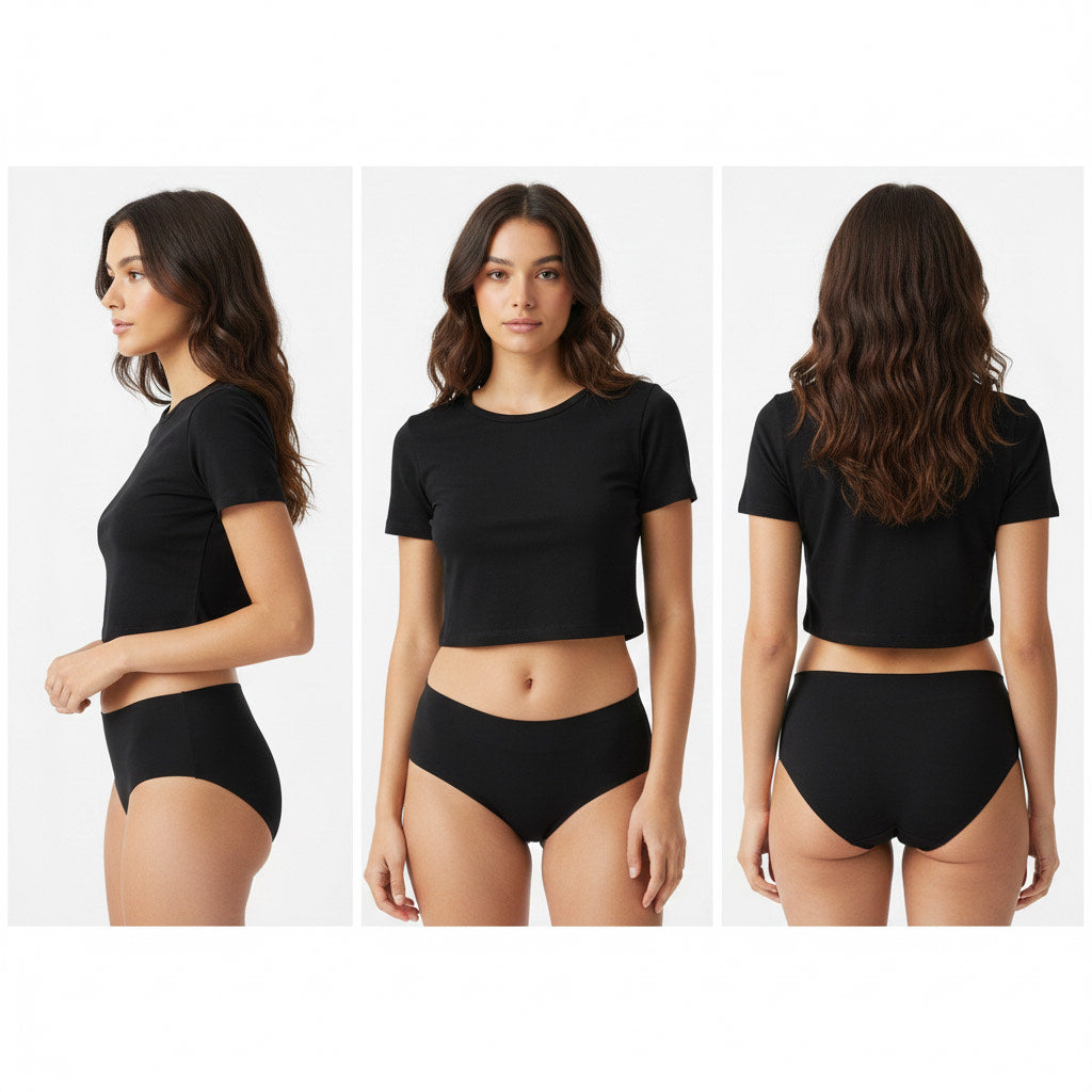 Culotte menstruelle Respirante Camillelune - En Bambou - flux moyen