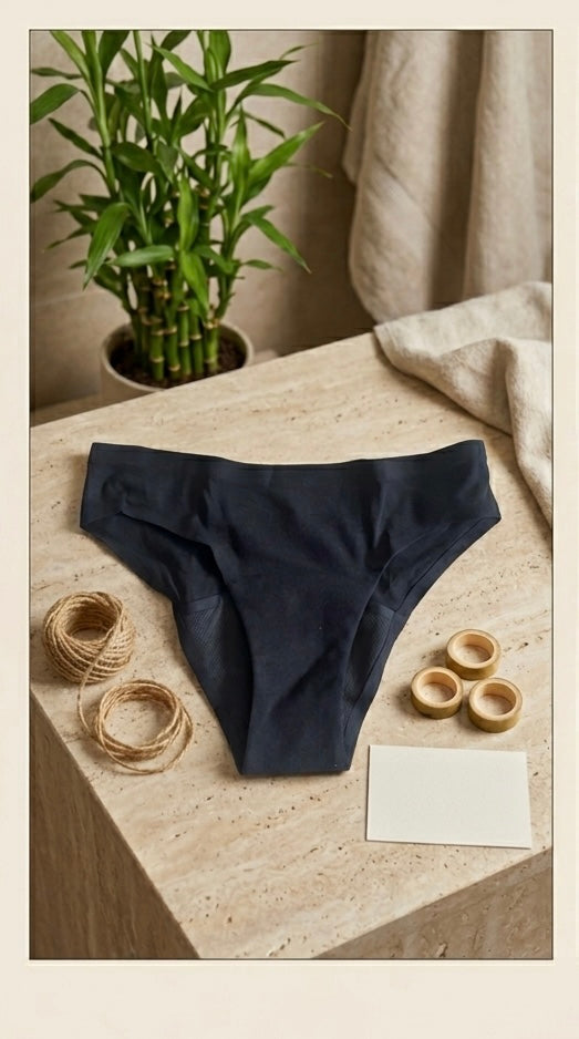 Culotte menstruelle Respirante Camillelune - En Bambou - flux moyen
