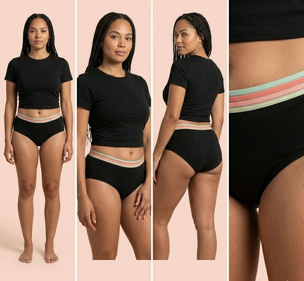 Culotte Menstruelle Taille Haute Ultra Confort - Iris